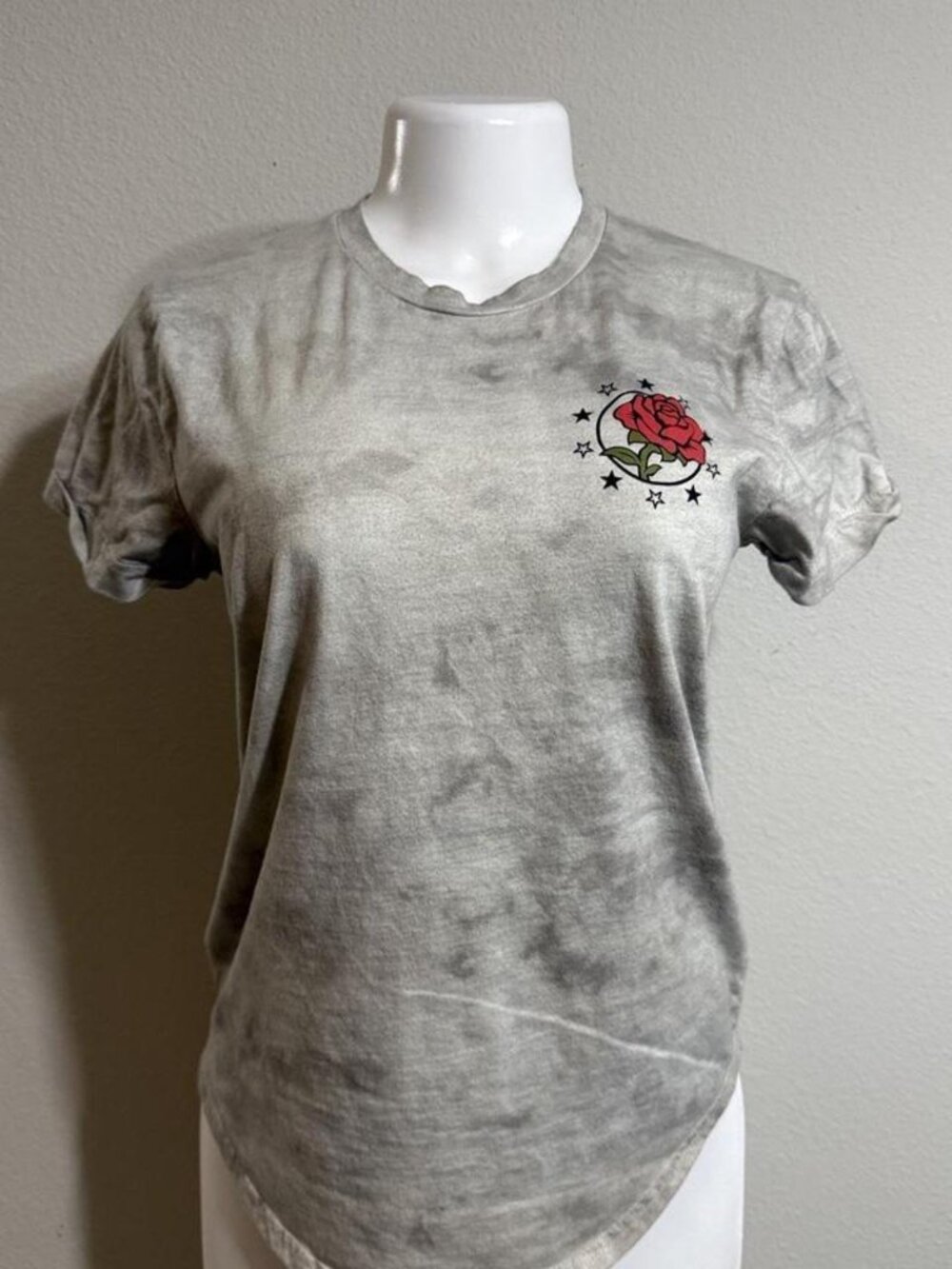 Hollister Co. Tshirt Grey and White XS